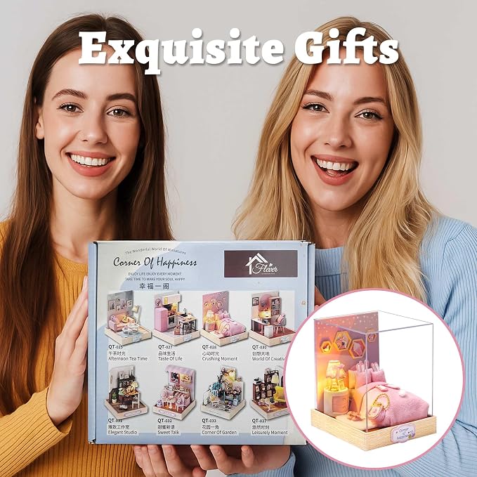 Flever Dollhouse Miniature DIY House Kit Creative Room - Image 8
