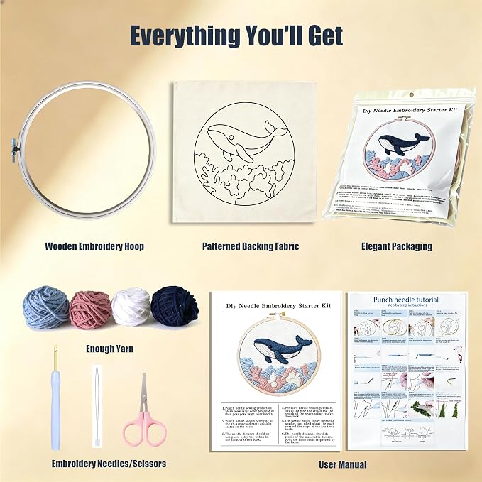 Punch Needle Kits For Adults Beginner, Punch Needle Starter Kit Easy, - Image 3