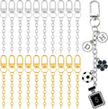 Hzopcw 20pcs Keychain Making Kit, Key Ring Swivel Snap Hook Chains, Alloy by Unknown
