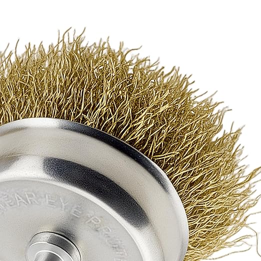 JEUIHAU 36 Pack Wire Brush Wheel for Drill ,Brass Wire Wheel with 1/4" Hex Shank,Wire Cup Brush for Professional Rust and Paint Removal
