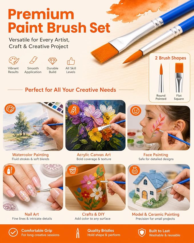 Small Paint Brushes Bulk - Image 4