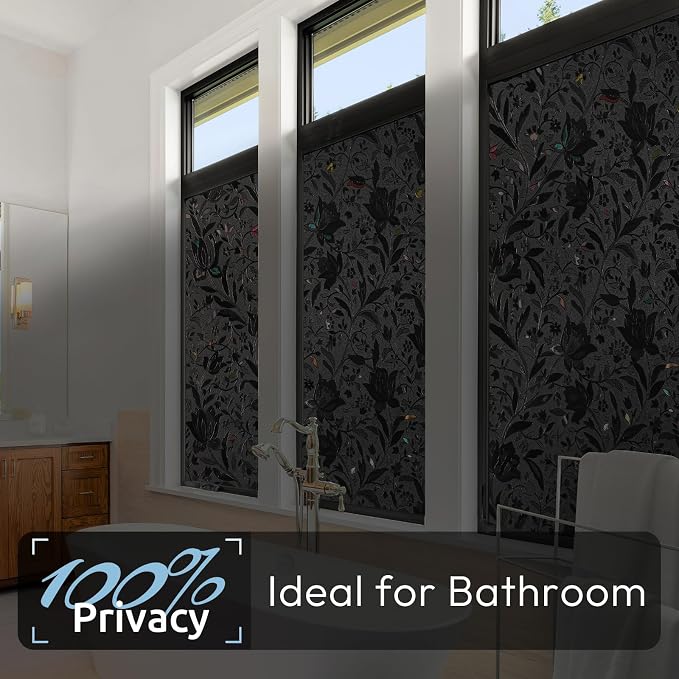 rabbitgoo Total Blackout Window Film, 23.6" x 78.7" | Sun Blocking Light Blocker - Image 5