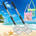 4Pack Shark Tooth Sifter, Retractable Long Handle Sand Dipper Shovel Tool by Unknown