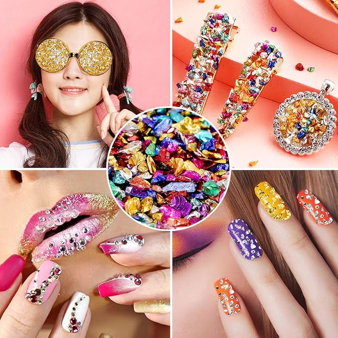 12 Box Crushed Glass Craft Glitter Fine - Image 4