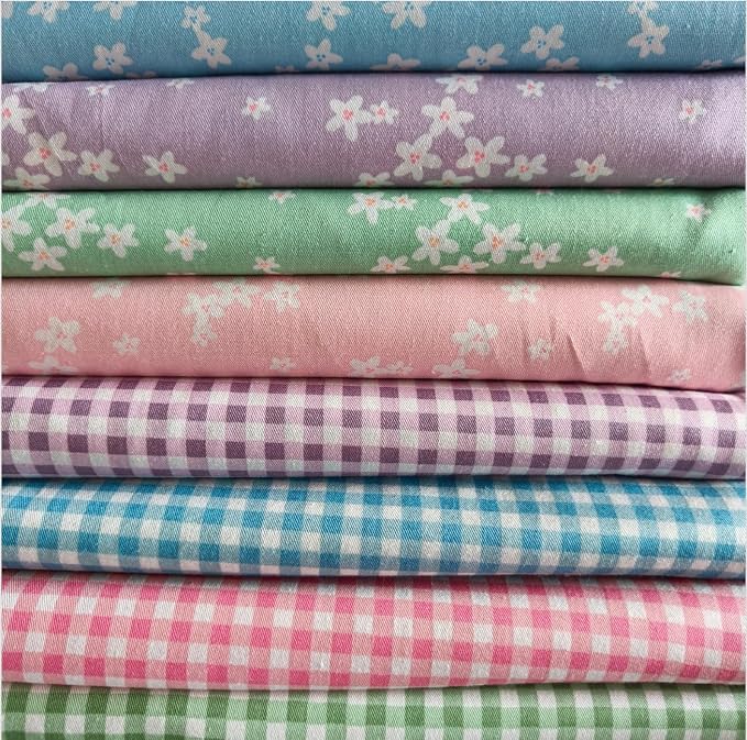Cotton Fabric DIY Making Supplies Quilting Patchwork Fabric Fat Quarter Bundles by Antetek