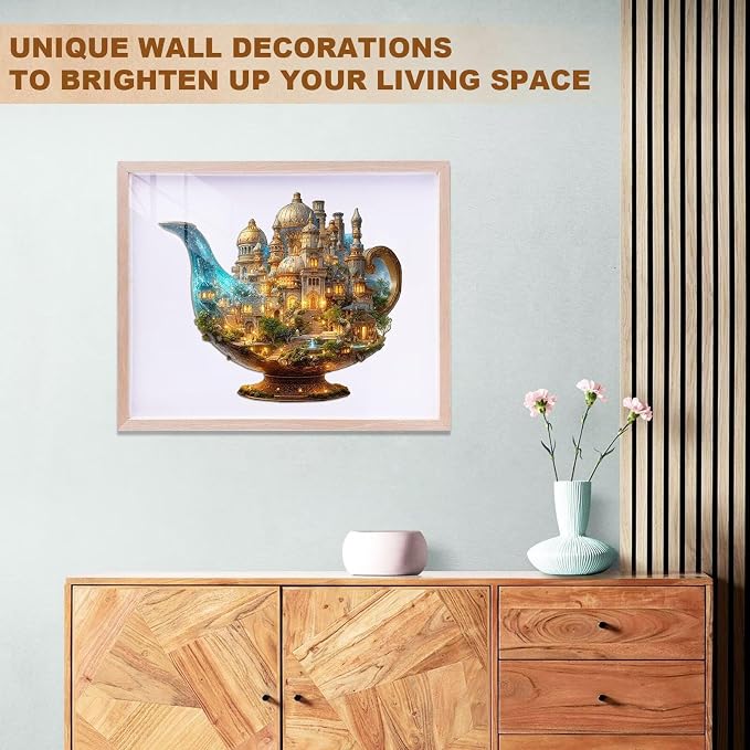 Gifts for Women Men Magic Lamp World Puzzles Adults Gift Wooden 190 Pieces 13.4 - Image 7
