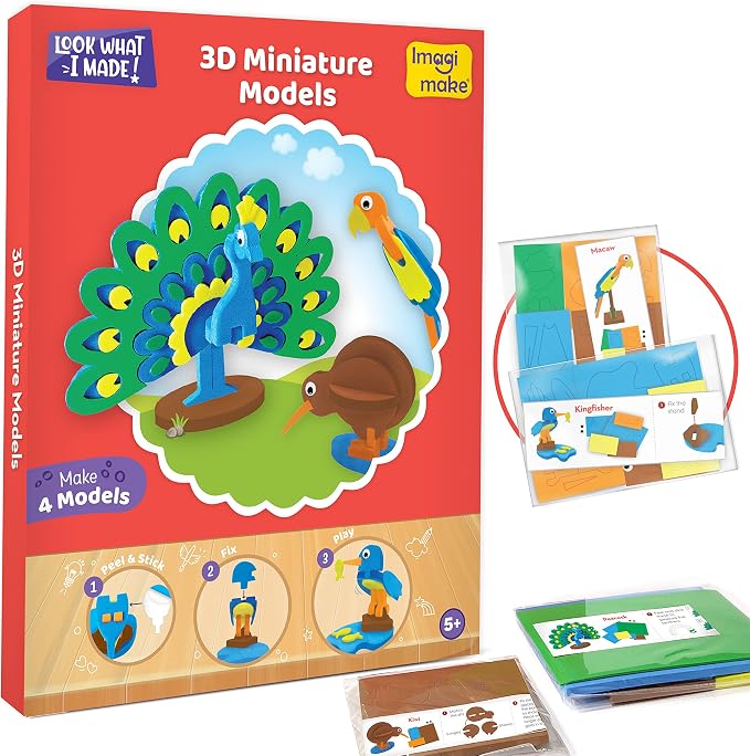 Imagimake 5-in-1 Awesome Craft Kit | Includes 15+ Projects | Crafts - Image 4