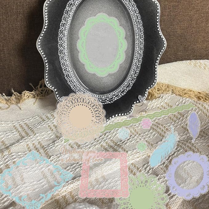 130 Pcs Lace Scrapbook Stickers - Image 6
