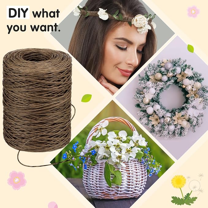 Syhood 673 Feet Floral Vine Bind Wire Rustic Wrapping Wire - Image 5