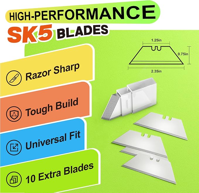 JETMORE Utility Knife, Paper Craft Tools, Navajas Para Trabajo, Paper Cutter - Image 4