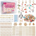 Pjordo 652Pcs Charm Lip Gloss Keychain Making Kit, DIY Keychain Kit Includes by Pjordo
