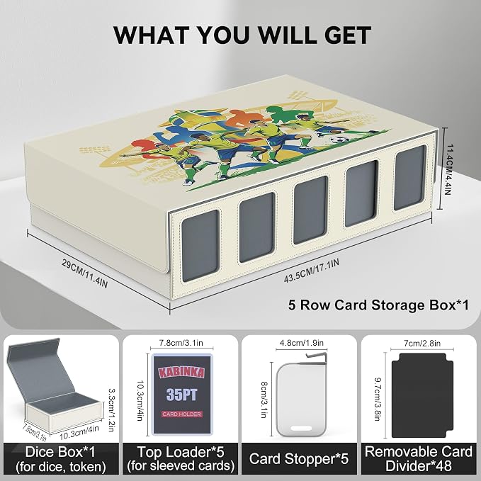 Kabinka Soccer Card Storage Box - Image 6