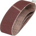 HARFINGTON 6 x 48 Inch Sanding Belts, 2 Pcs 80 Grits Aluminum Oxide Abrasive Belt Sander File Belt for Woodworking, Metal Polishing, Knife Sharpener