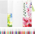 Skyygemm 100 Pcs Watercolor Paper Blank Bookmarks by Skyygemm