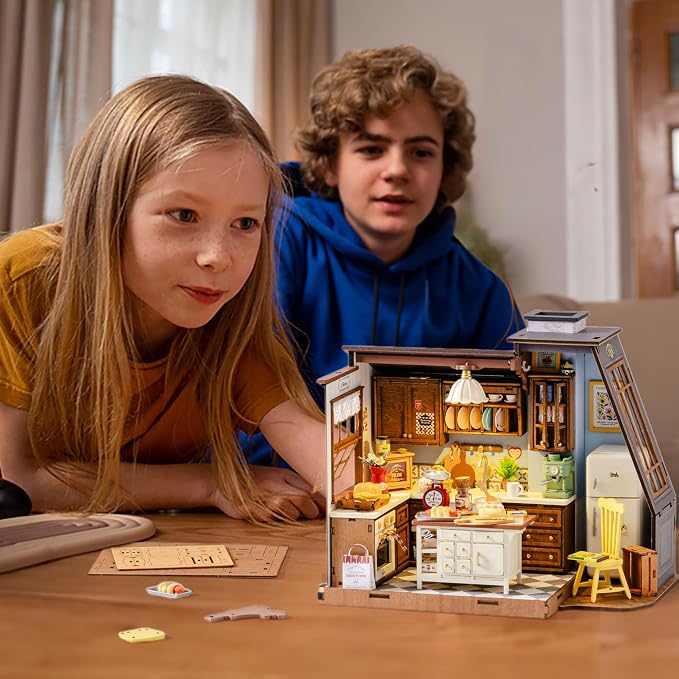 Rolife DIY Miniature House Kit for Adults, Baking Kitchen Mini Wooden Dollhouse - Image 7