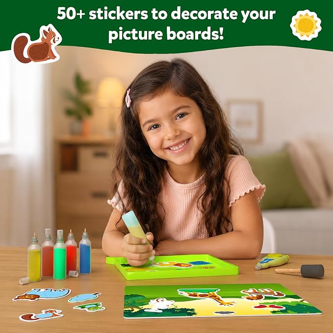 Skillmatics Sand Art Activity – Mess-Controlled DIY Animal Craft Kit | Creative - Image 6