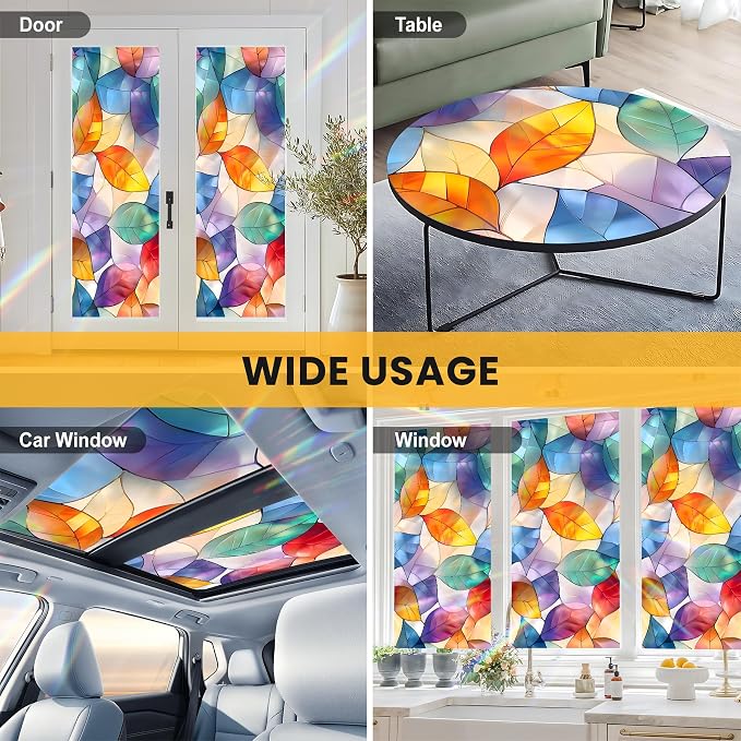Stained Glass Window Privacy Film Static Cling - Image 8