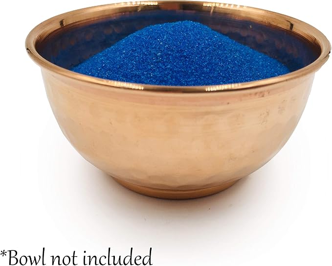 Blue Fine Colored Sand for Ritual Use, Zen Gardens, Incense Burners, Smudging - Image 3