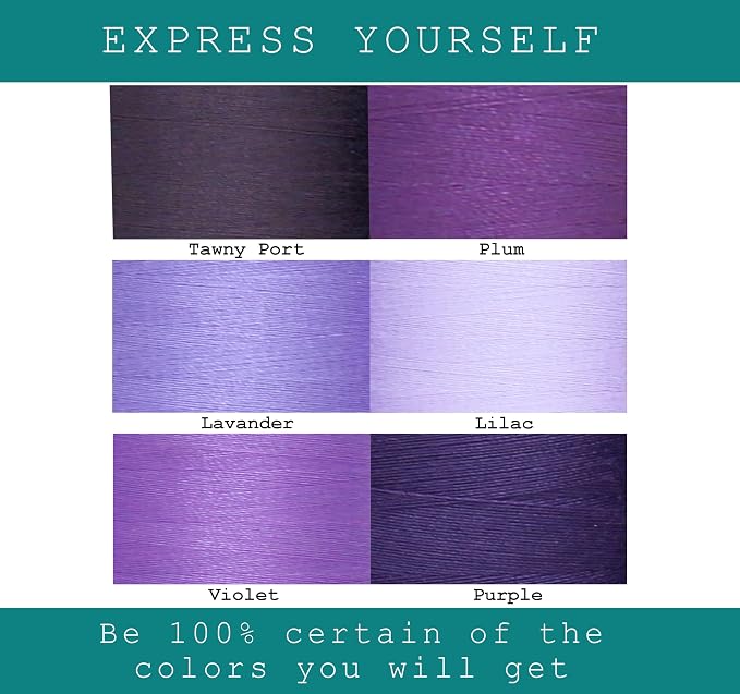 BlesSew Sewing Thread in Purple Color Tones – 6 Spools of Polyester Thread - Image 4