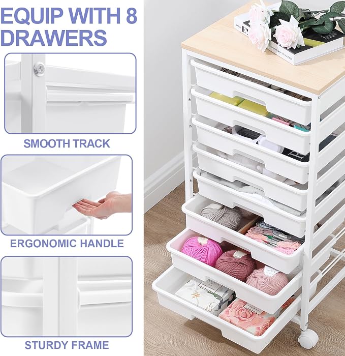 SYKIARIOL Rolling Storage Cart - Image 5