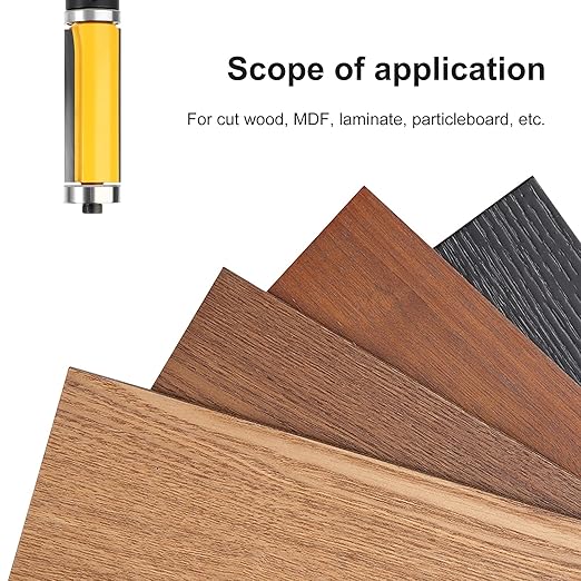 2-Inch Flush Trim Top and Bottom Bearing Router Bit 1/2-Inch Shank