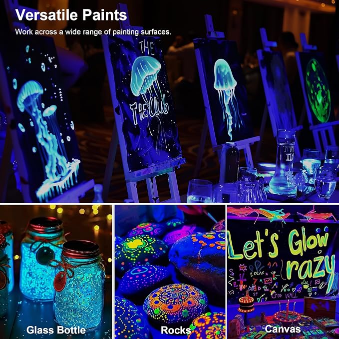 AUREUO Glow in the Dark Acrylic Paint - Image 8