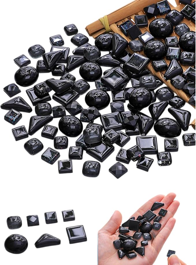 1.1LB Mixed Color Irregular Crystal Mosaic Tiles, Tiny Mini Mosaic Tile DIY by BTMIEY
