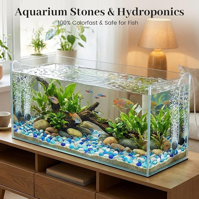 FUTUREPLUSX 5 Lb Flat Glass Marbles - Image 5