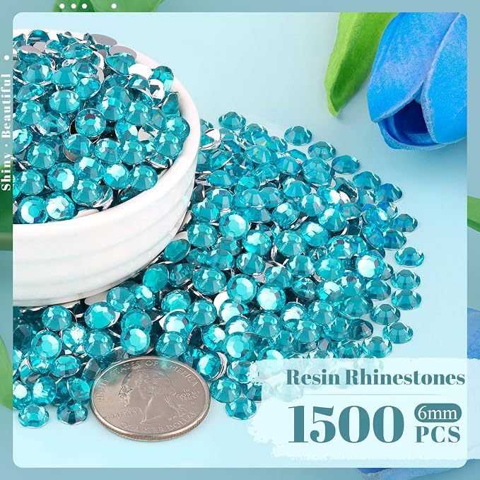 1500PCS 6mm Resin Rhinestones Bulk - Image 2