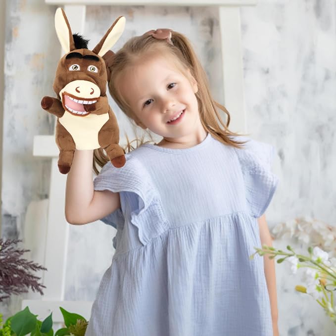 Easfan Donkey Hand Puppet Plush Animal Toy - Image 4
