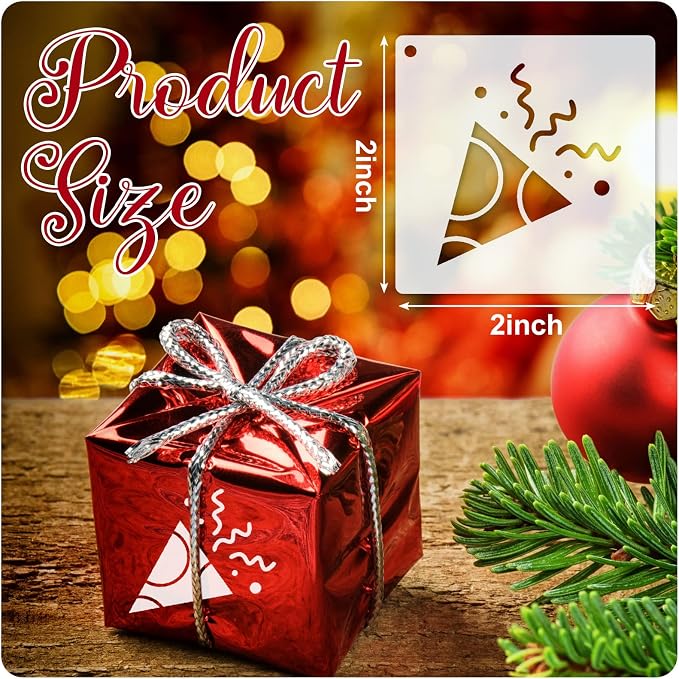 Fainne 100 Pcs 2 Inch Stencils Small Stencils - Image 2