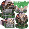 168Pcs Dinosaur Birthday Party Supplies by Greencian