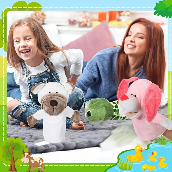 RoundFunny 4 Pcs Hand Puppet Animal - Image 5