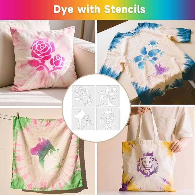 16-Color Tie Dye Kit for Kids & Adults – Includes Fabric Markers, Pre-Filled - Image 4