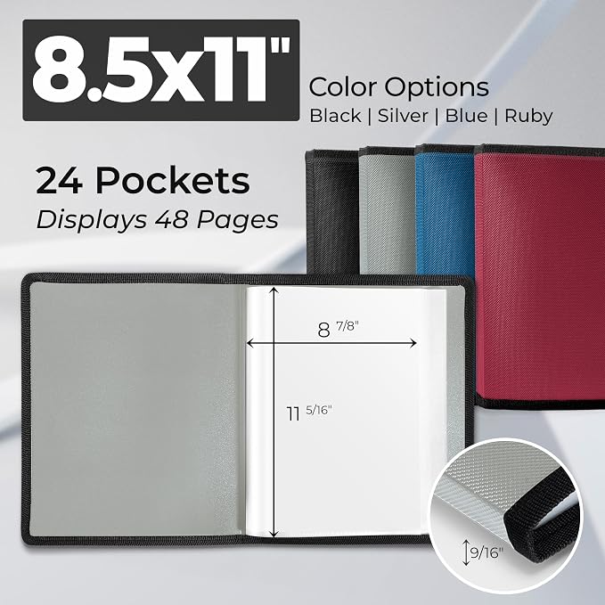 Dunwell Art Portfolio 8.5x11 Folder, Mounting Paper, Portfolio Binder - Image 2