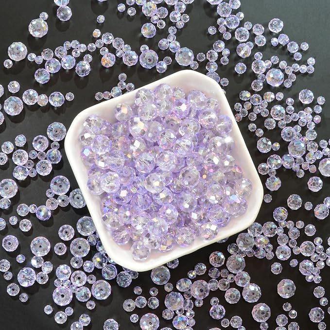 800Pcs 4/6/8/10mm Crystal Glass Beads - Image 3