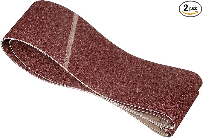2 Pcs Sanding Belts 6 x 89 Inch 36 Grit Aluminum Oxide Abrasive Sandpaper for Belt Sander Metal Grinding Wood Working Weld Rust Removal