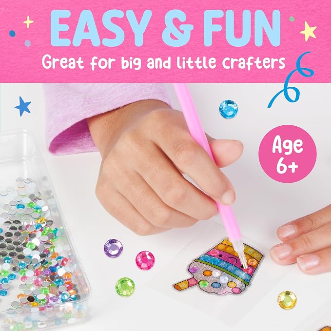 Creativity for Kids Big Gem Diamond Painting Stickers Mini Craft Kit: Create 8 - Image 5