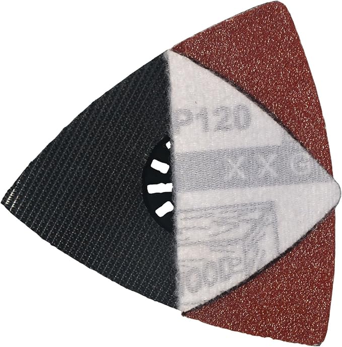XXGO Triangular Oscillating Multi Tool Sanding Pads 3-1/8 Inch 80mm Assorted Grit 60/80/100/120/240 Grits Pack of 55 Pcs No.XG5501