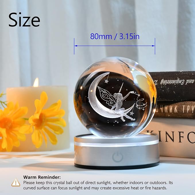 IFOLAINA Moon Fairy Crystal Ball Gifts - Image 4