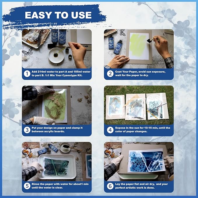Cyanotype Kit, Cyanotype Chemicals Sensitizer Set - Image 5