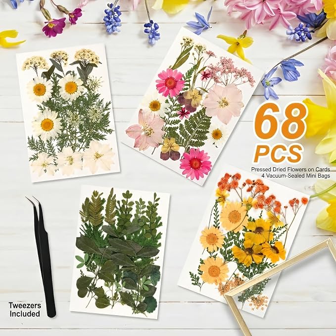 Relaxing Garden Floating Double Glass Frame Set, 3 Sizes 6x6 6x8 7x9 - Image 3