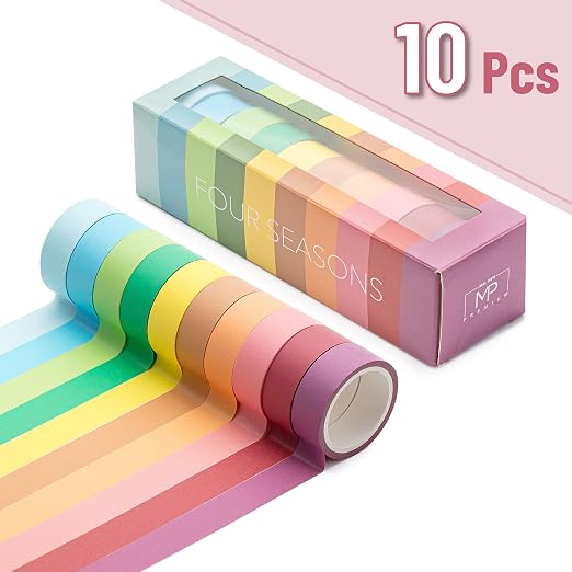 Mr. Pen- Washi Tape Set, 10 Rolls, 5.5 Yards/Roll | Washi Tape - Image 2