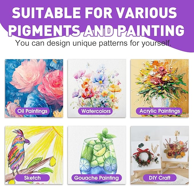 ESRICH 24 Pack 3x3IN Mini Magnetic Canvas Panels, Small Canvases - Image 7