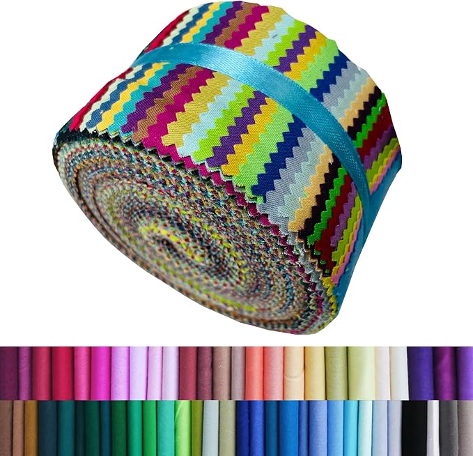 40 Strip Jelly Roll Fabric Strips - Image 2