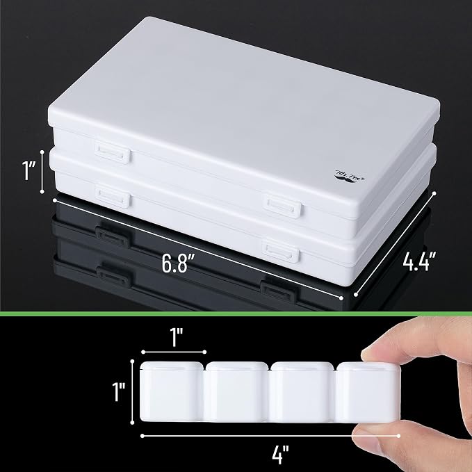 Mr. Pen- Bead Storage Containers, 28 Grids, 2 Pack, Transparent, Small Bead - Image 3