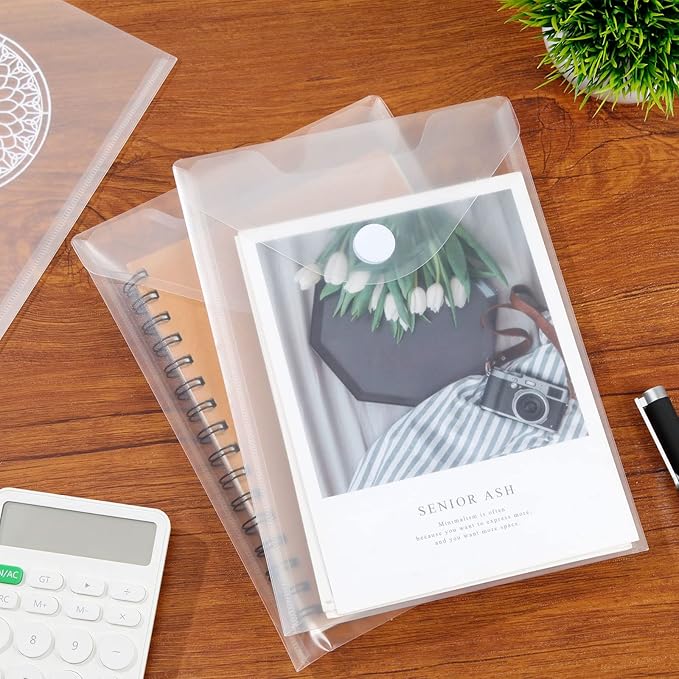 24 Pack Large Clear Die & Stamp Storage Bag Transparent Plastic Folders - Image 4