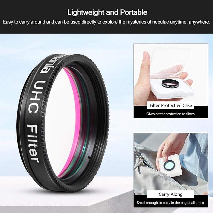 Astromania Telescope UHC Filter 1.25 Inch, Telescope Filter Improve Image - Image 4