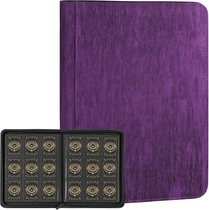 Card Binder 9 Pocket, Premium 540 Double Sided Pocket Collection Binder by Hijvxk