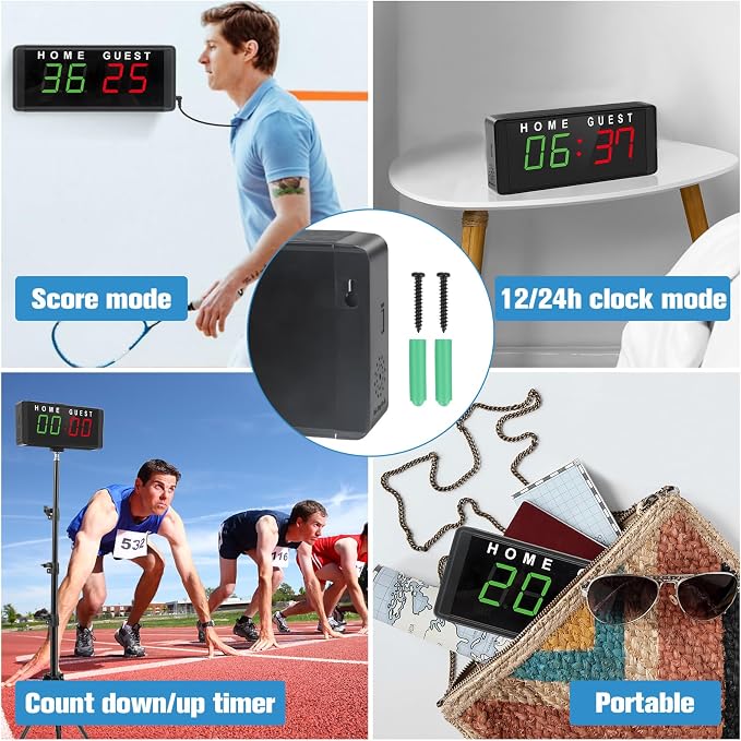 Samshow LED Electronic Scoreboard Digital Score Keeper - Image 6